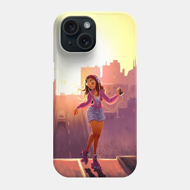 Skates Phone Case by cseguritanart