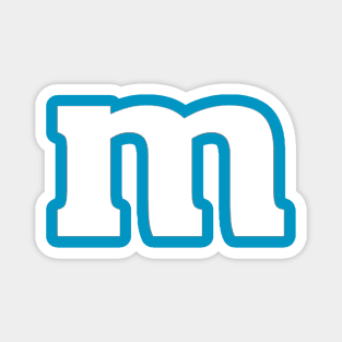 letter m Shirt lower case alphabet matching Tee Magnet