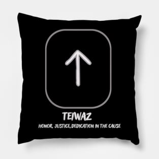 The Nordic rune Teiwaz Pillow