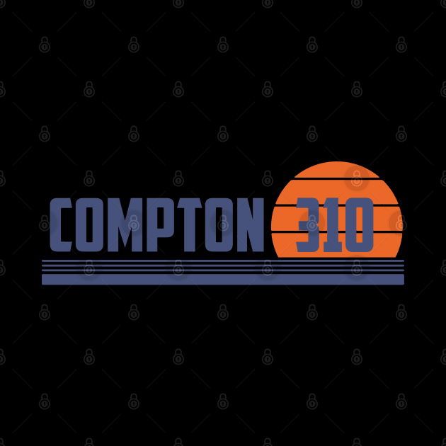 310 Compton California Area Code by Eureka Shirts