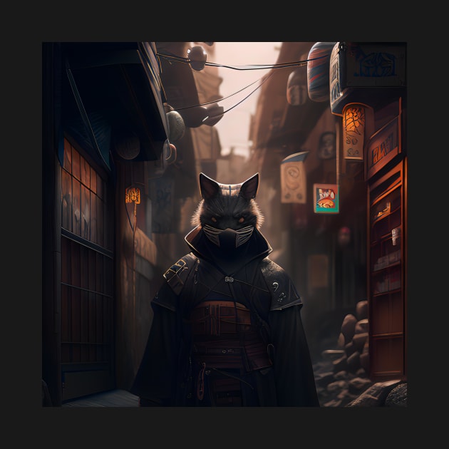 The Urban Ninja Cat by D3monic