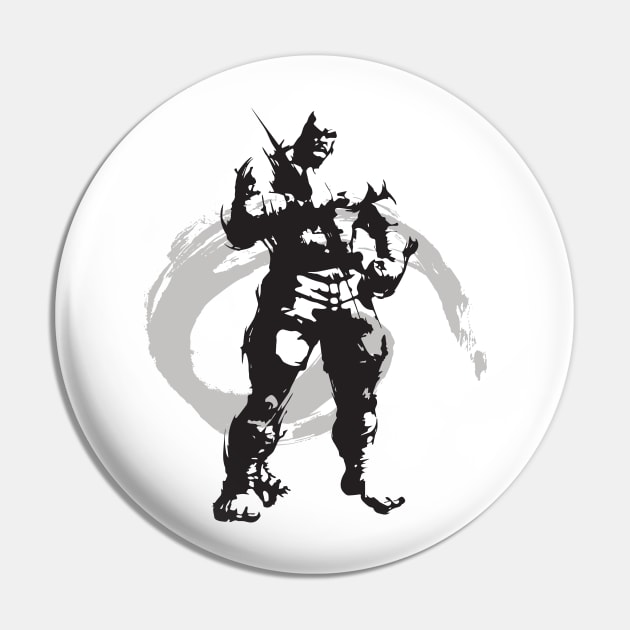 bald fighter character with brush style Pin by Billdesign