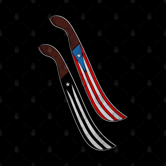 Puerto Rico Machete Flags by SoLunAgua