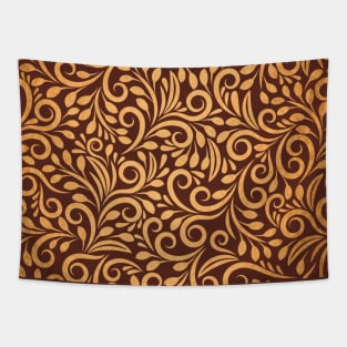 Luxurious gold and brown intricate pattern, perfect for autumn Tapestry