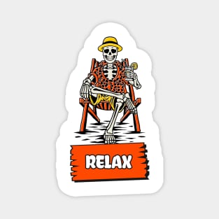 Relax Skeleton Magnet