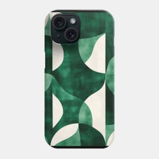 Emerald Green Geometric Pattern Phone Case