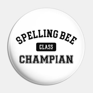 Spelling Bee Champian Pin