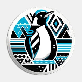 Abstract Animal Penguin 1 Pin