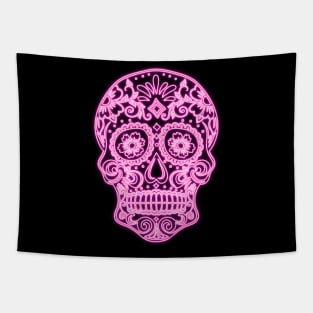 Pink Sugar Skull Tapestry