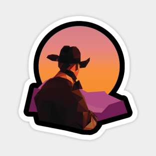 Polygon Cowboy Magnet