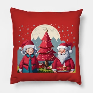 Mr & Mrs Claus Pillow