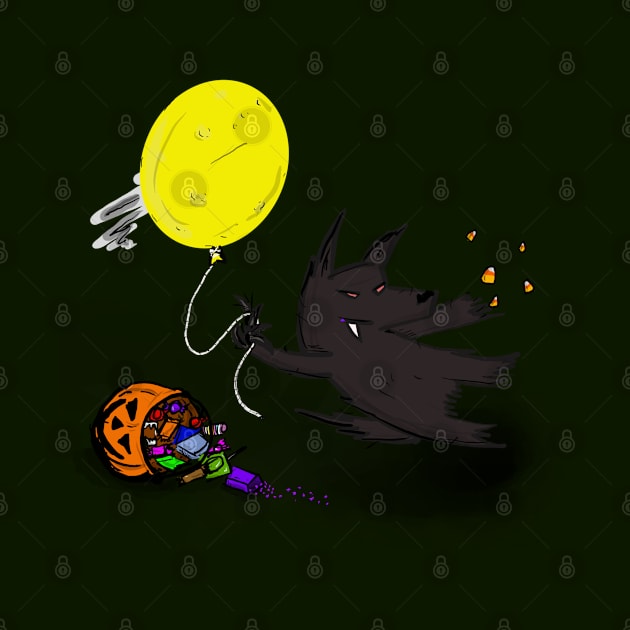 Werewolf on Halloween by Blips & Drips