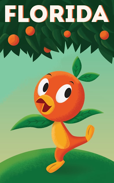 Florida Orange Bird - Orange Tree Kids T-Shirt by The Dept. Of Citrus