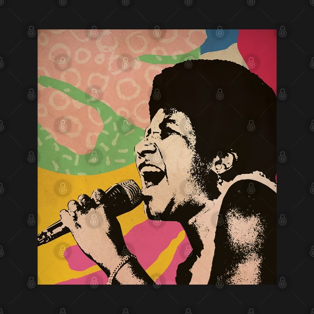 Vintage Poster - Aretha Franklin Style by Pickle Pickle