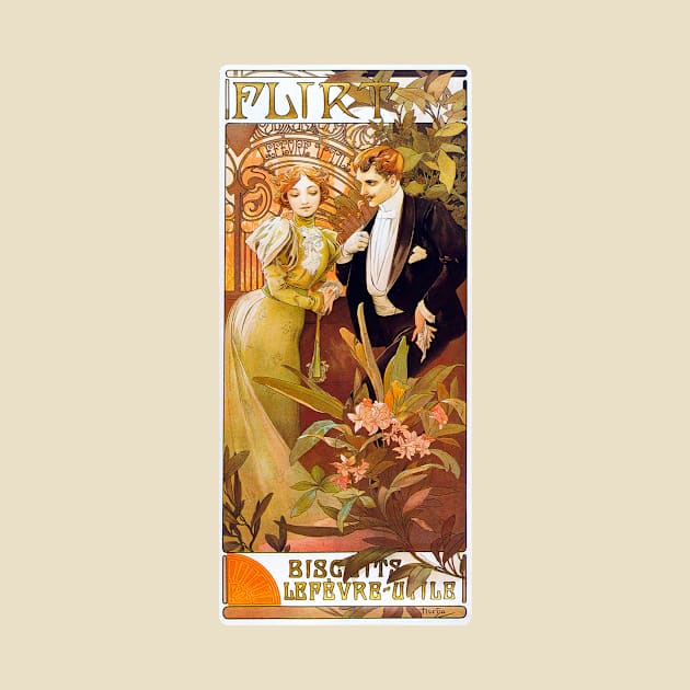 Flirt Lefevre Utile (1895) by WAITE-SMITH VINTAGE ART