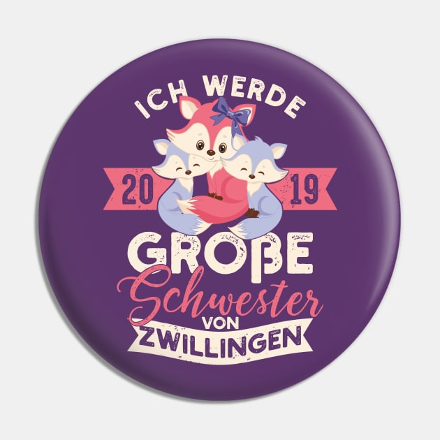 Große Schwester 2019 Baby Füchse Niedlich Süß Geschwister Zwillinge Twins Pin by CheesyB