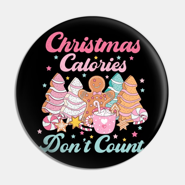 Christmas Calories Don't Count Pin by Velvet Love Design 