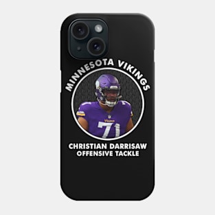 CHRISTIAN DARRISAW - OT - MINNESOTA VIKINGS Phone Case