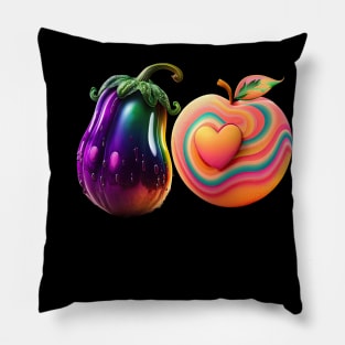 Get your daily fruit and vedge v1 (no text) Pillow