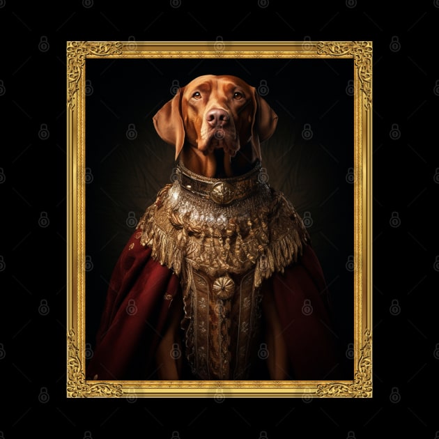 Noble Vizsla - Medieval Hungarian King (Framed) by HUH? Designs