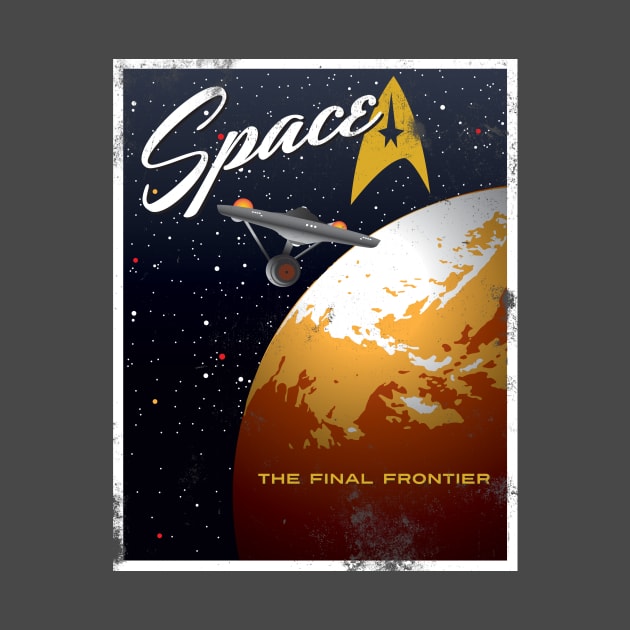 Star Trek - Space The Final Frontier T-Shirt by Solo77