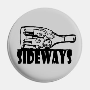 Sideways wine bottle Pin