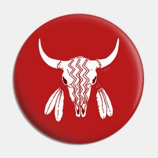 Red Ghost Dance Buffalo Pin