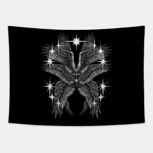 Seraphim V2 B&W Tapestry