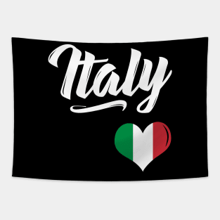 Italy Flag Heart Italian Italia Love Gift Tapestry