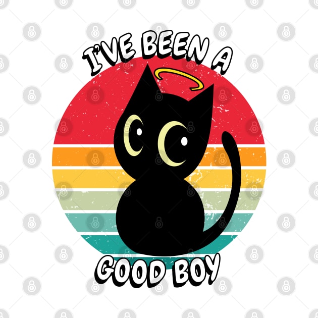 Cute black cat is a good boy by Pet Station