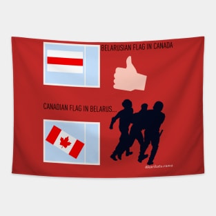 Canada and Belarus Tapestry