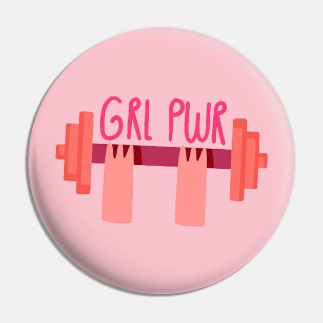 Grl Pwr Pin by Mako Design 