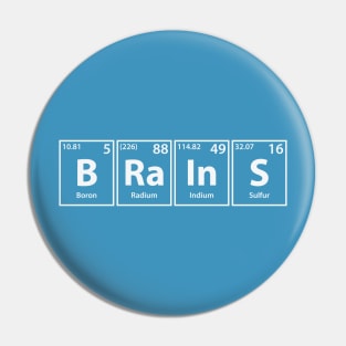 Brains (B-Ra-In-S) Periodic Elements Spelling Pin