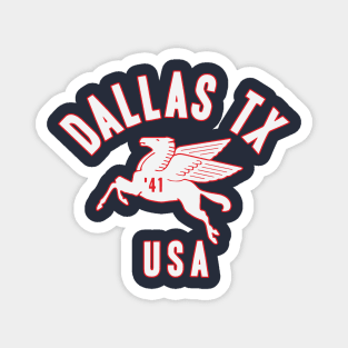 Dallas TX USA Magnet