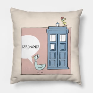 Don't Let the Pigeon Drive the Tardis Pillow