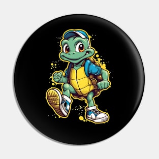 Stride of the Stylish Tortoise Pin