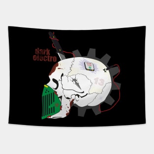 Dark electro skull Tapestry