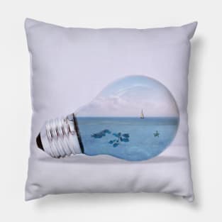 View in a Light Bulb Pillow