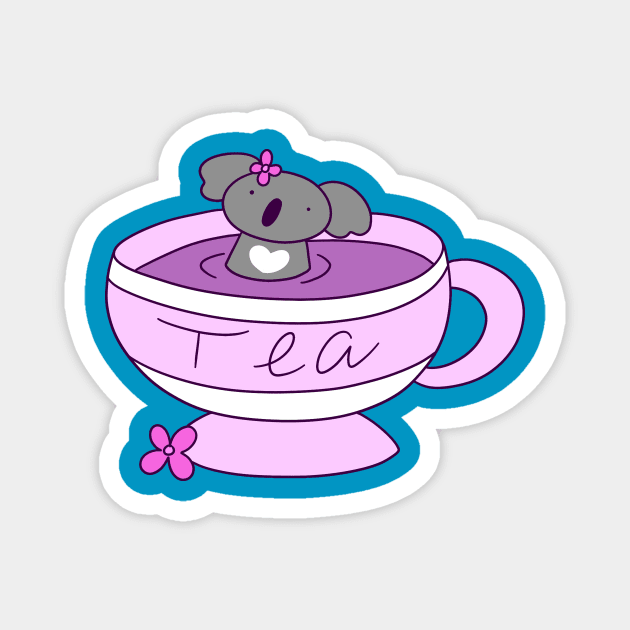 Koala Tea Magnet by saradaboru