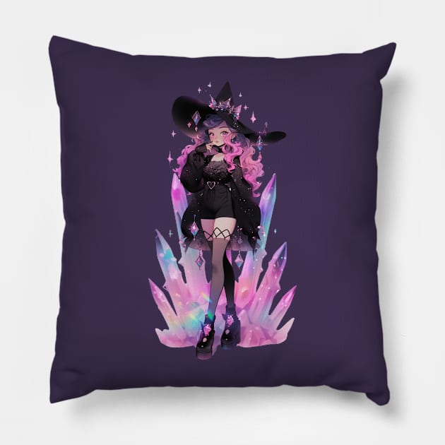 Crystal Witch Pillow by DarkSideRunners