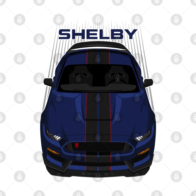 Ford Mustang Shelby GT350R 2015 - 2020 - Kona Blue - Black Stripes by V8social