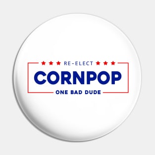 Re-Elect Cornpop One Bad Dude shirt Trump Mugshot 2023 Pin