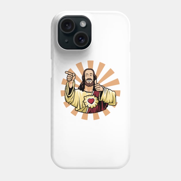 Buddy Christ Phone Case by adriennfarkas