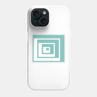 Abstract geometric pattern - blue and white. Phone Case