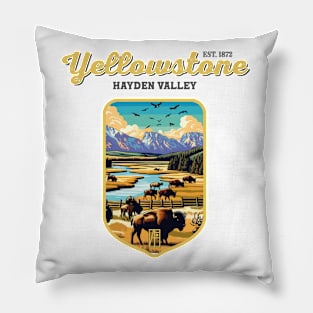 USA - NATIONAL PARK - YELLOWSTONE Hayden Valley - 6 Pillow