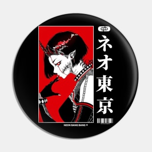 Japanese Cyberpunk Vaporwave Aesthetic 2 Pin