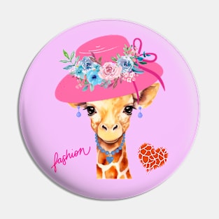 Fashion Giraffe Pin