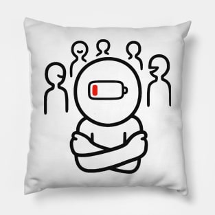 Social Energy Funny Pillow