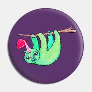 Slothcorn Pin