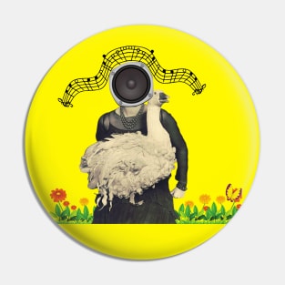 Opera Singer Goose with Supportive Mom (Speaker 3.1) | Mother's Day Pin